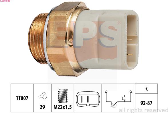 EPS 1.850.049 - Termoslēdzis, Radiatora ventilators ps1.lv