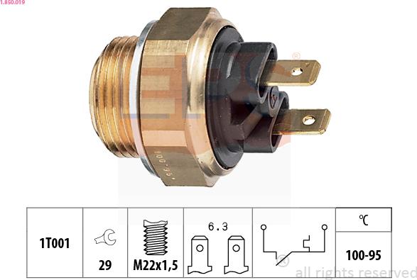 EPS 1.850.019 - Termoslēdzis, Radiatora ventilators ps1.lv