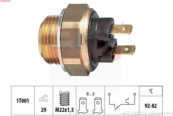 EPS 1.850.016 - Termoslēdzis, Radiatora ventilators ps1.lv