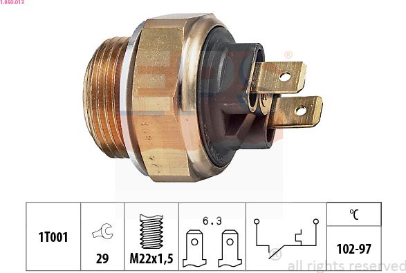 EPS 1.850.013 - Termoslēdzis, Radiatora ventilators ps1.lv