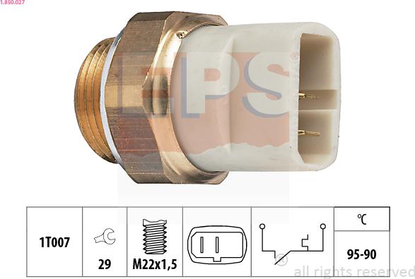 EPS 1.850.027 - Termoslēdzis, Radiatora ventilators ps1.lv