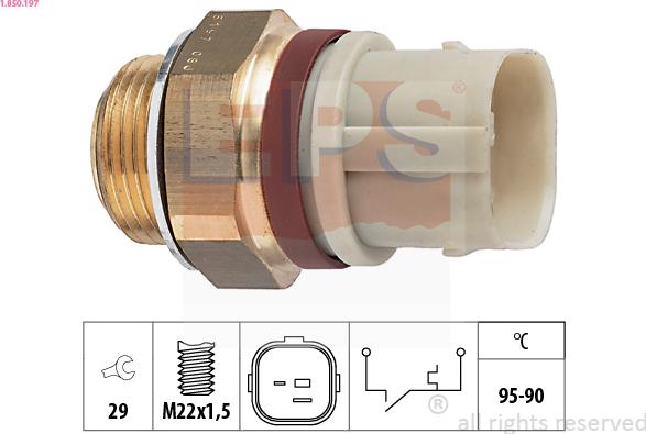 EPS 1.850.197 - Termoslēdzis, Radiatora ventilators ps1.lv