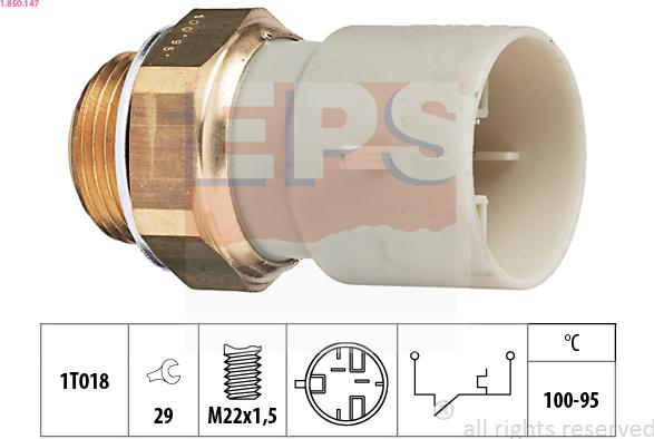 EPS 1.850.147 - Termoslēdzis, Radiatora ventilators ps1.lv