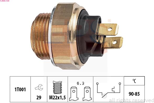 EPS 1.850.134 - Termoslēdzis, Radiatora ventilators ps1.lv