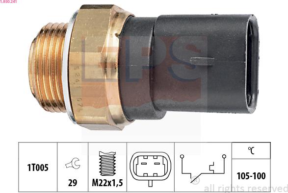 EPS 1.850.241 - Termoslēdzis, Radiatora ventilators ps1.lv