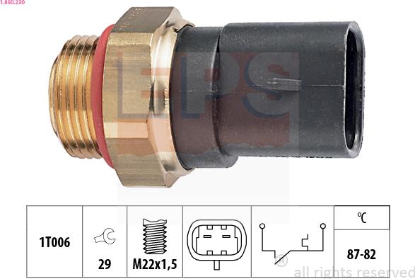 EPS 1.850.230 - Termoslēdzis, Radiatora ventilators ps1.lv