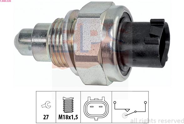 EPS 1.860.326 - Slēdzis, Atpakaļgaitas signāla lukturis ps1.lv