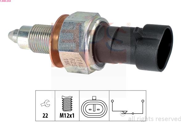 EPS 1.860.258 - Slēdzis, Atpakaļgaitas signāla lukturis ps1.lv