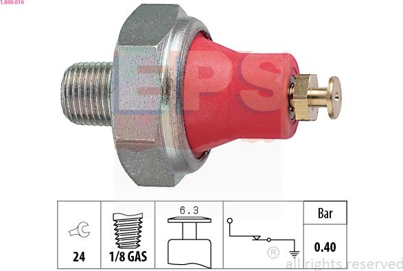 EPS 1.800.016 - Devējs, Eļļas spiediens ps1.lv