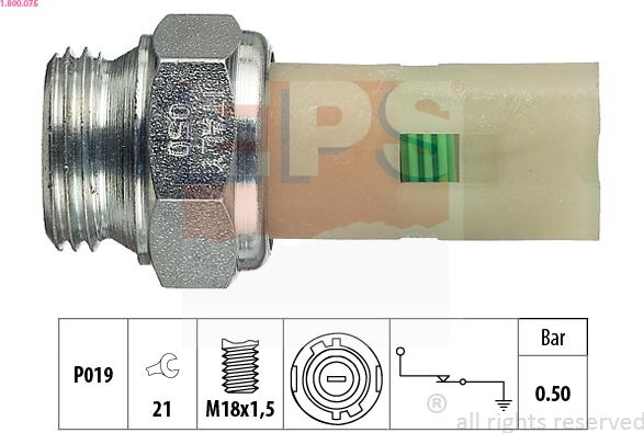 EPS 1.800.075 - Devējs, Eļļas spiediens ps1.lv