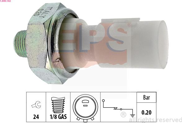 EPS 1.800.182 - Devējs, Eļļas spiediens ps1.lv