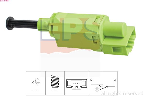 EPS 1.810.198 - Slēdzis, Sajūga vadība (Tempomat) ps1.lv