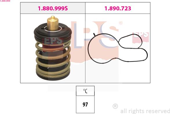 EPS 1.880.999 - Termostats, Dzesēšanas šķidrums ps1.lv