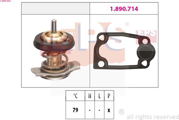 EPS 1.880.942 - Termostats, Dzesēšanas šķidrums ps1.lv