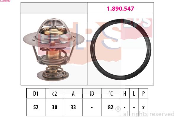 EPS 1.880.947 - Termostats, Dzesēšanas šķidrums ps1.lv