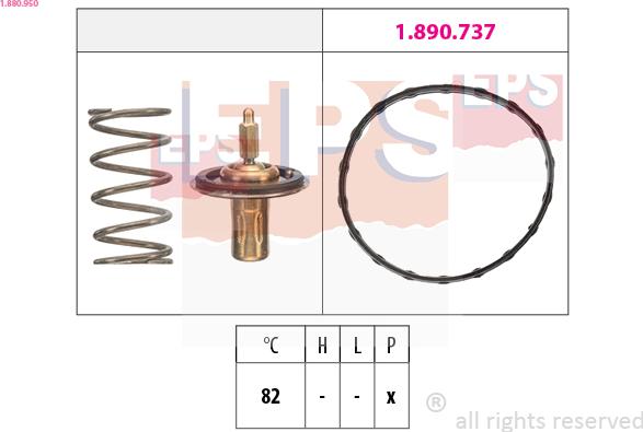 EPS 1.880.950 - Termostats, Dzesēšanas šķidrums ps1.lv