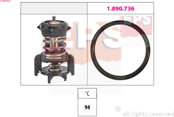 EPS 1.880.933 - Termostats, Dzesēšanas šķidrums ps1.lv