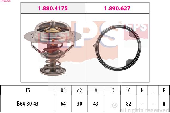 EPS 1.880.926 - Termostats, Dzesēšanas šķidrums ps1.lv