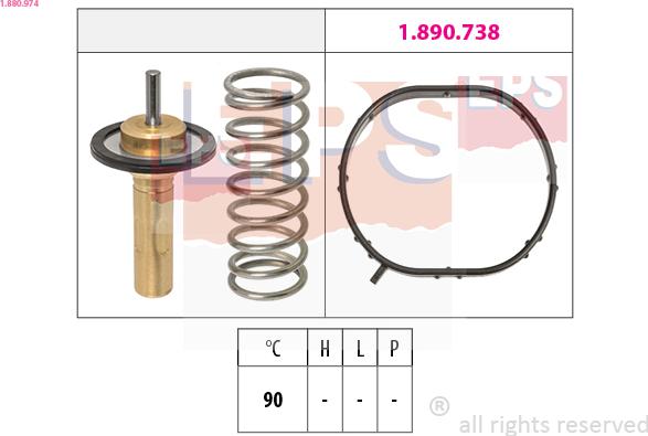 EPS 1.880.974 - Termostats, Dzesēšanas šķidrums ps1.lv