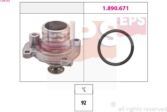 EPS 1.880.458 - Termostats, Dzesēšanas šķidrums ps1.lv