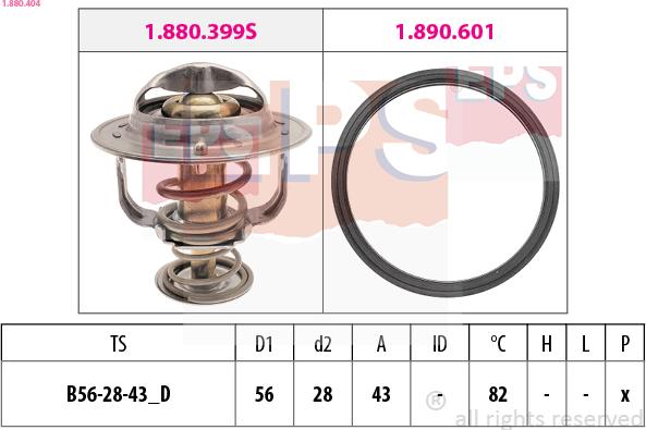 EPS 1.880.404 - Termostats, Dzesēšanas šķidrums ps1.lv