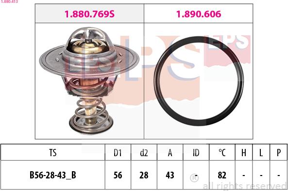 EPS 1.880.413 - Termostats, Dzesēšanas šķidrums ps1.lv