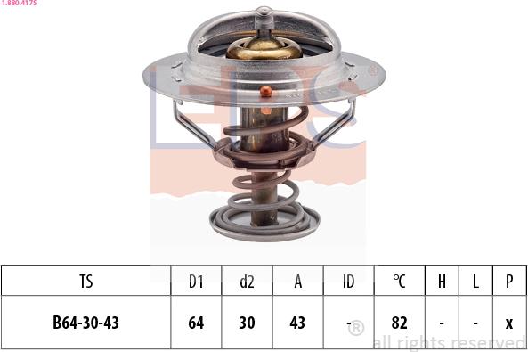 EPS 1.880.417S - Termostats, Dzesēšanas šķidrums ps1.lv