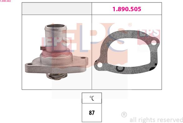 EPS 1.880.482 - Termostats, Dzesēšanas šķidrums ps1.lv