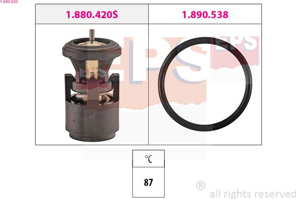 EPS 1.880.420 - Termostats, Dzesēšanas šķidrums ps1.lv