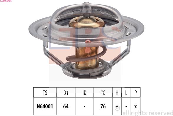 EPS 1.880.475S - Termostats, Dzesēšanas šķidrums ps1.lv