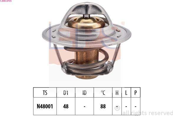 EPS 1.880.470S - Termostats, Dzesēšanas šķidrums ps1.lv