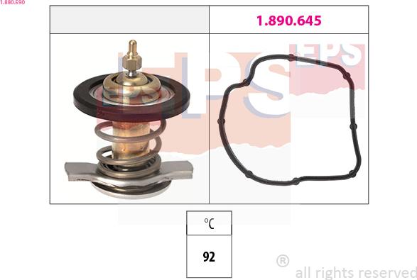 EPS 1.880.590 - Termostats, Dzesēšanas šķidrums ps1.lv