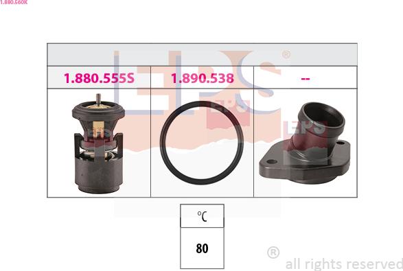 EPS 1.880.560K - Termostats, Dzesēšanas šķidrums ps1.lv