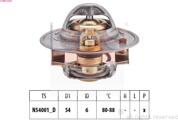 EPS 1.880.534S - Termostats, Dzesēšanas šķidrums ps1.lv