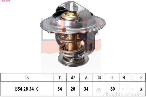 EPS 1.880.694S - Termostats, Dzesēšanas šķidrums ps1.lv