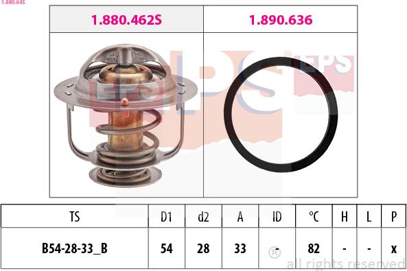 EPS 1.880.645 - Termostats, Dzesēšanas šķidrums ps1.lv