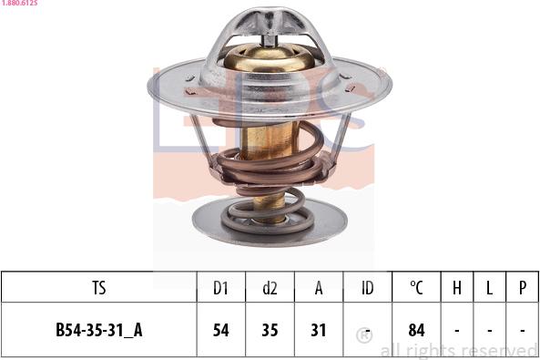 EPS 1.880.612S - Termostats, Dzesēšanas šķidrums ps1.lv