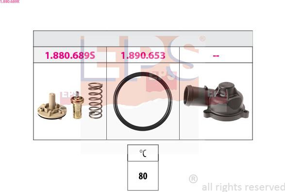 EPS 1.880.689K - Termostats, Dzesēšanas šķidrums ps1.lv