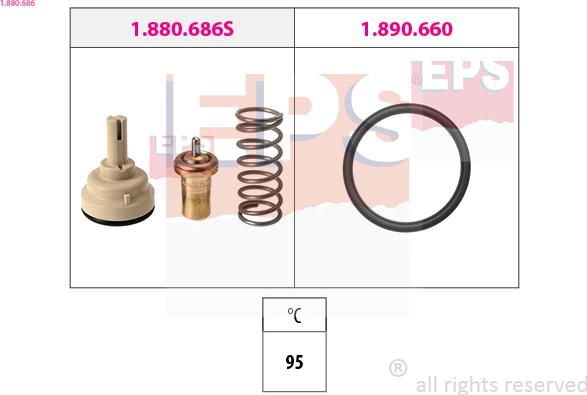 EPS 1.880.686 - Termostats, Dzesēšanas šķidrums ps1.lv