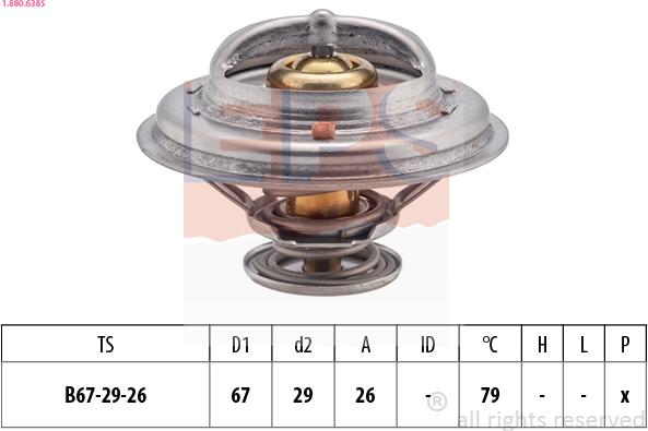 EPS 1.880.638S - Termostats, Dzesēšanas šķidrums ps1.lv