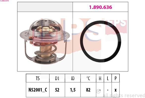 EPS 1.880.679 - Termostats, Dzesēšanas šķidrums ps1.lv