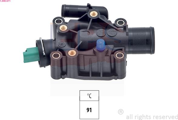 EPS 1.880.671 - Termostats, Dzesēšanas šķidrums ps1.lv