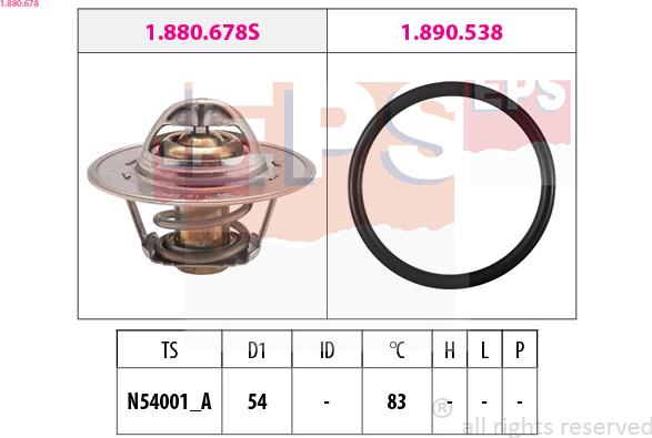 EPS 1.880.678 - Termostats, Dzesēšanas šķidrums ps1.lv