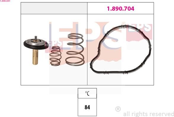 EPS 1.880.841 - Termostats, Dzesēšanas šķidrums ps1.lv