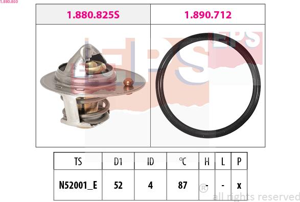 EPS 1.880.850 - Termostats, Dzesēšanas šķidrums ps1.lv