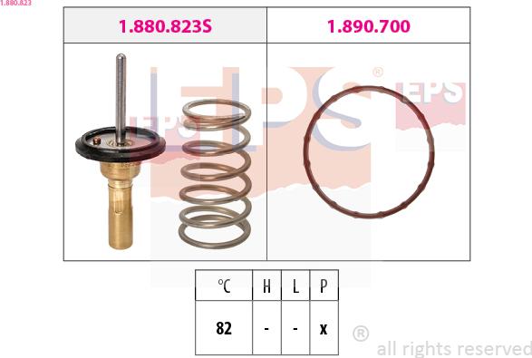 EPS 1.880.823 - Termostats, Dzesēšanas šķidrums ps1.lv