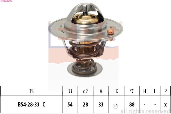 EPS 1.880.870S - Termostats, Dzesēšanas šķidrums ps1.lv