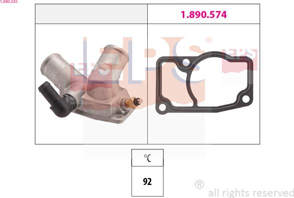 EPS 1.880.343 - Termostats, Dzesēšanas šķidrums ps1.lv