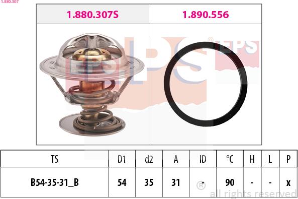 EPS 1.880.307 - Termostats, Dzesēšanas šķidrums ps1.lv