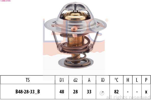 EPS 1.880.319S - Termostats, Dzesēšanas šķidrums ps1.lv